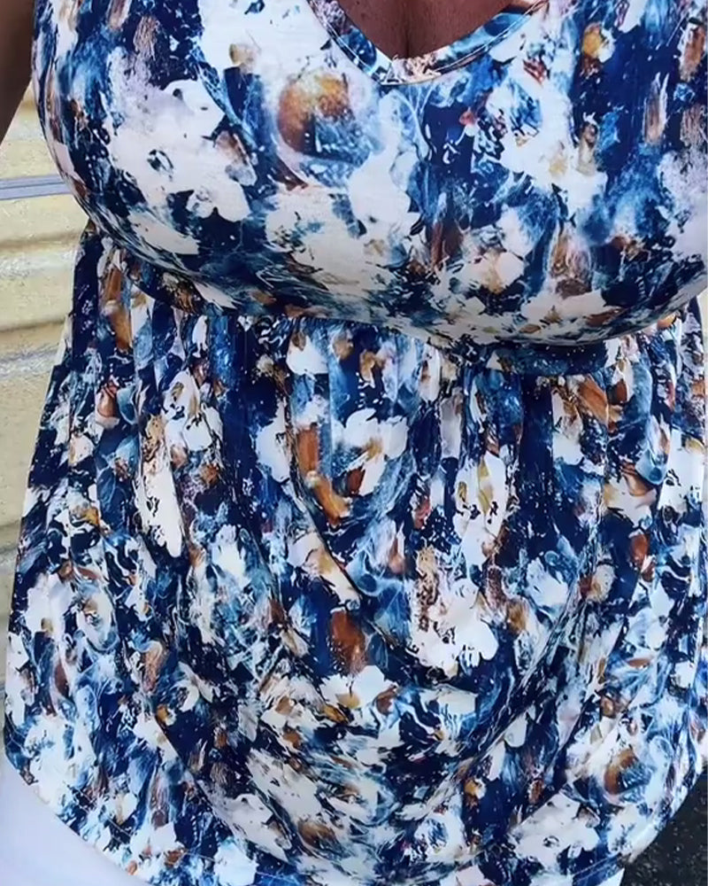 Tanktop Sexy Bedrukt Mouwloos