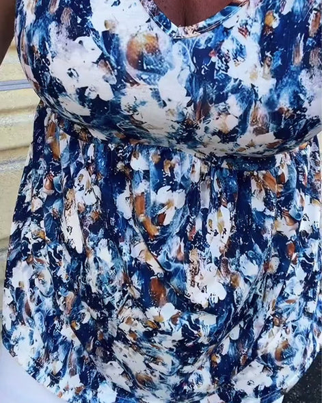 Tanktop Sexy Bedrukt Mouwloos