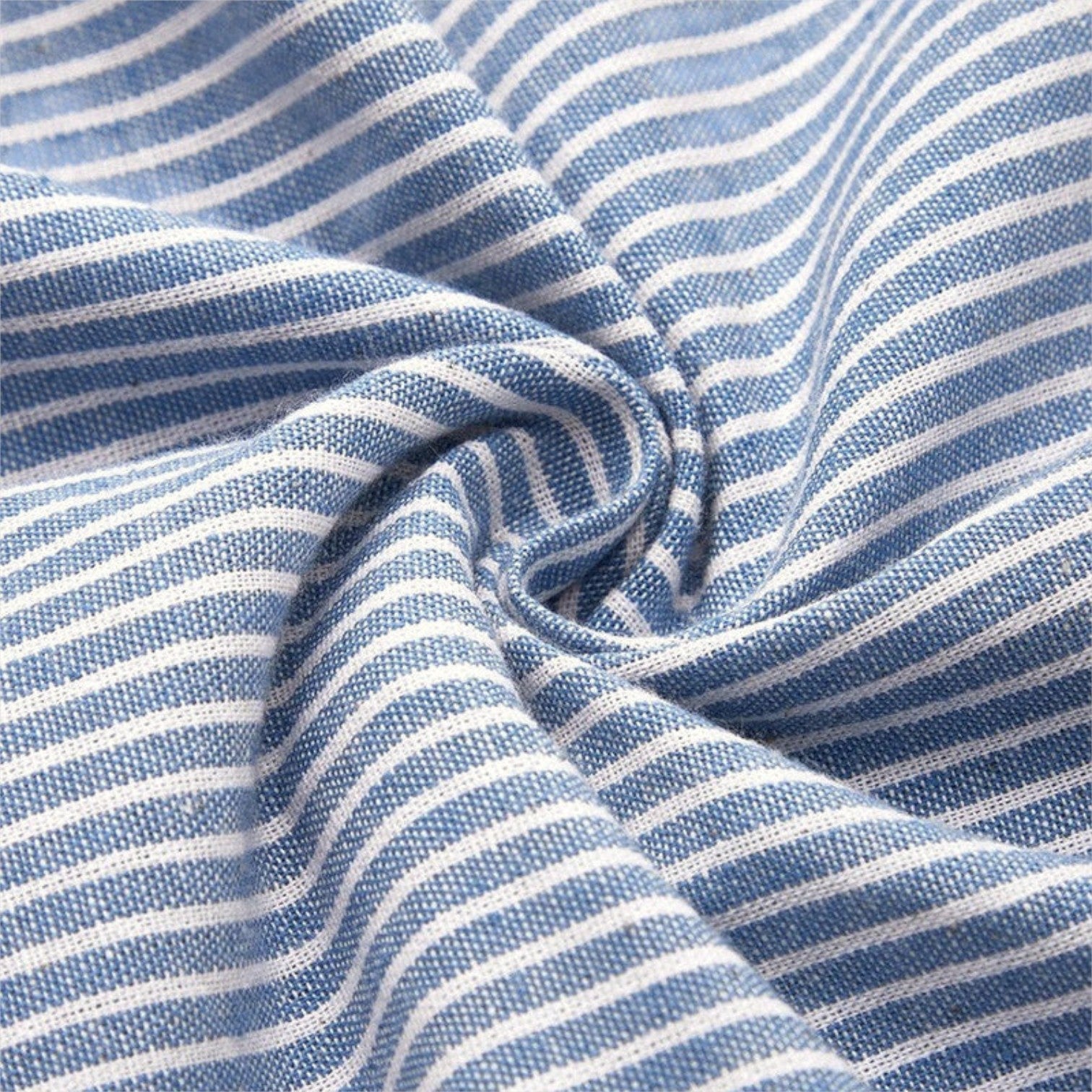 Lunavar™ | Midi Jurk Gestreept Katoen