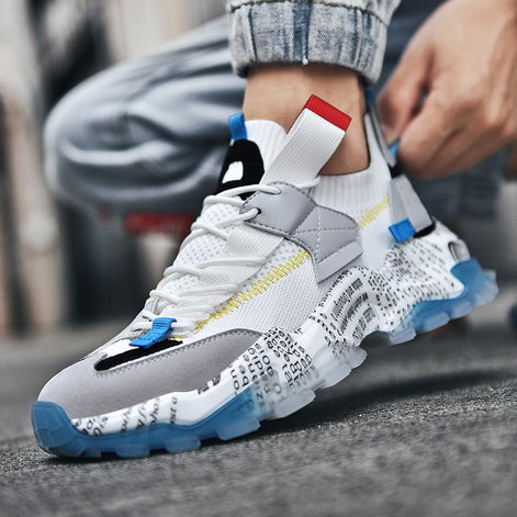 Graffiti Mesh Sneakers – Ademend & Casual Comfort