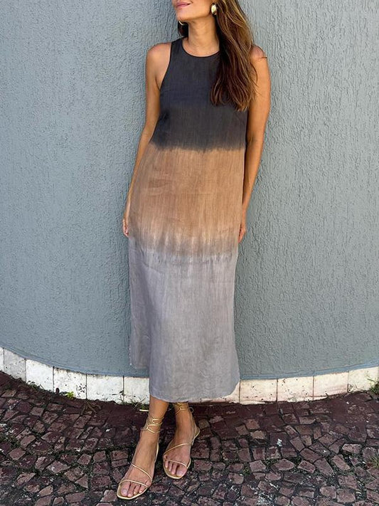 Aurelia™ | Elegante Jurk met Natuurlijke Print