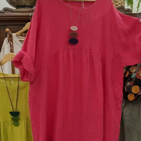 Zomerseizoen Unieke jurk met zakken voor vrouwen