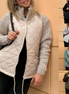 Gebreide Patchwork-Pufferjas voor Dames