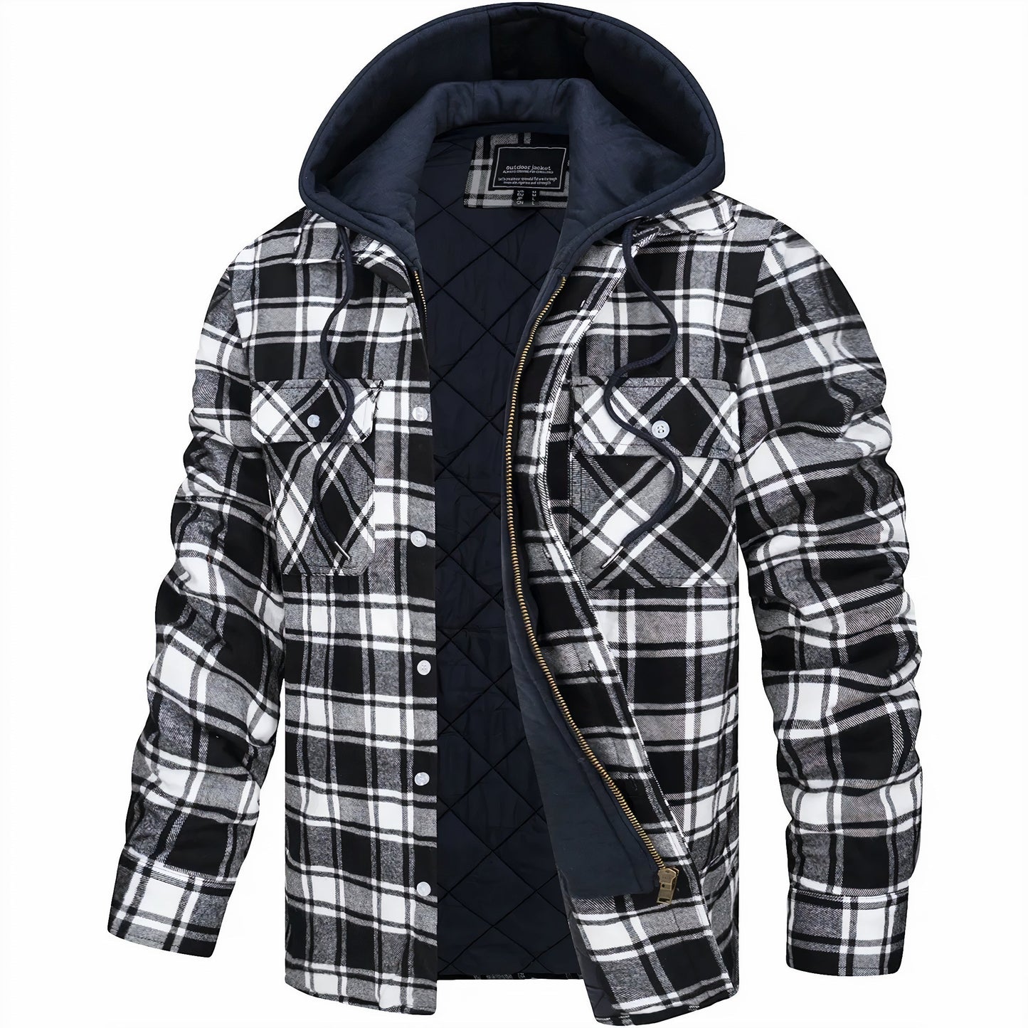 Julius™ | Checkered jacket with zipper