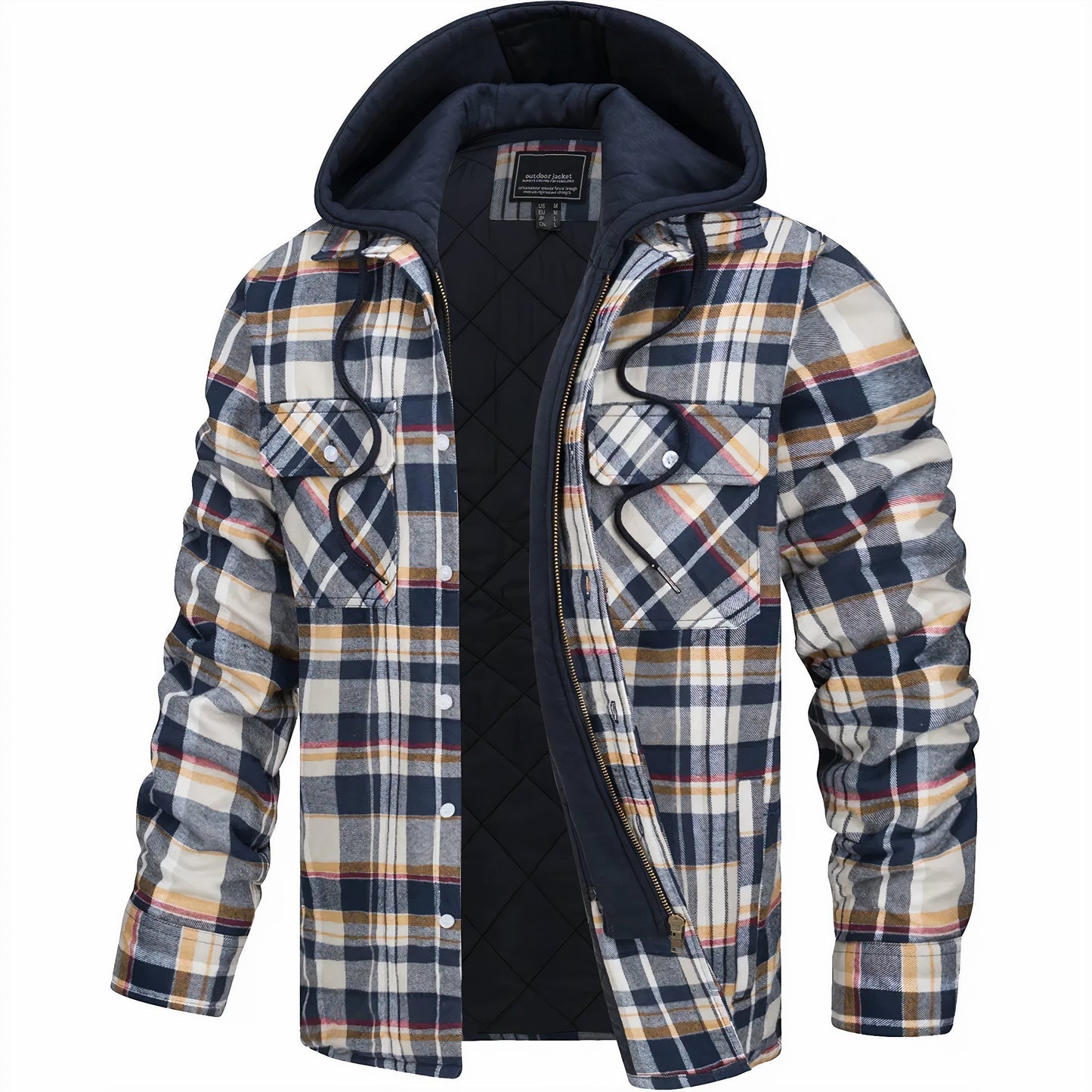 Julius™ | Checkered jacket with zipper