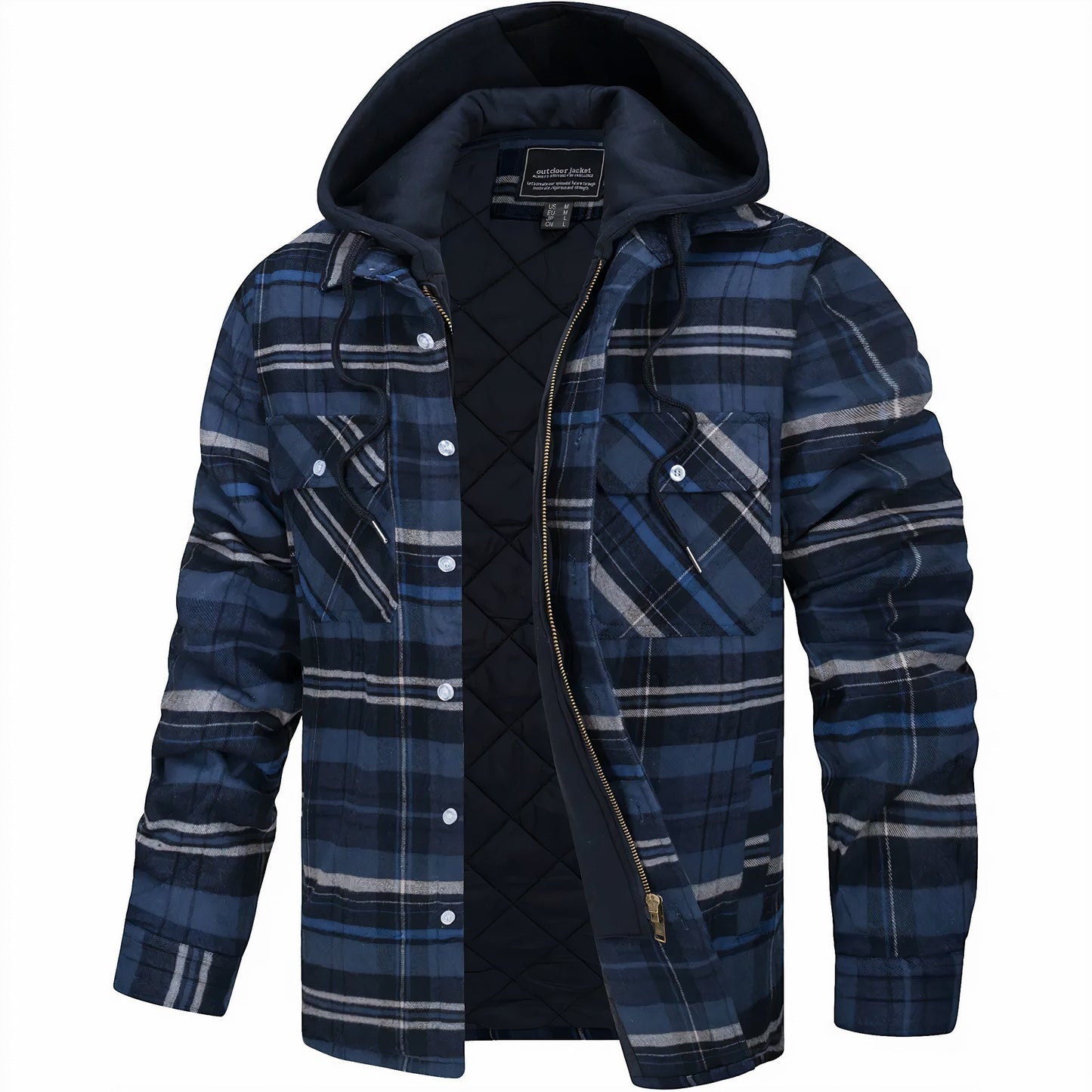 Julius™ | Checkered jacket with zipper
